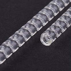 Clear Plastic Spring Coil, Invisible Ring Size Adjuster, Flat, Clear, 100x3.5mm