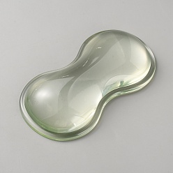 Аквамарин Силиконовые подставки для запястий мышек, овальной формы, аквамарин, 146x79x23.5 мм