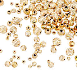 (52) Непрозрачная лаванда 120шт 6 стиль латунная канавка бусина, круглые, разноцветные, 3~7x2.5~5.5 мм, отверстие : 1~1.6 мм, 20 шт / стиль