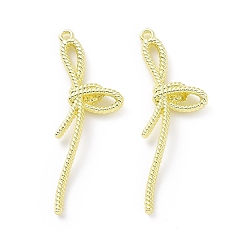 Золотой Подвески из эмали и сплава, шпагат, золотые, 48x18x4.5 мм, отверстие : 1.5 мм