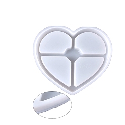 Сердце Силиконовые формы для подставки под пищевые продукты, формы для литья смолы, сердце, 157x137x22 мм
