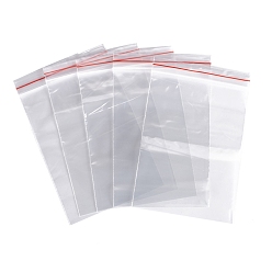 Clear Plastic Zip Lock Bags, Resealable Packaging Bags, Top Seal, Self Seal Bag, Rectangle, Clear, 15x10cm, Unilateral Thickness: 2 Mil(0.05mm)
