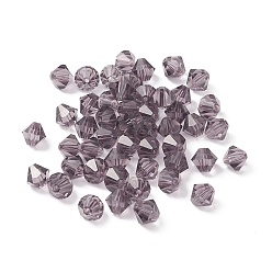 Purple Imitation Austrian Crystal Beads, Grade AAA, Faceted, Bicone, Purple, 8x8mm, Hole: 0.9~1mm
