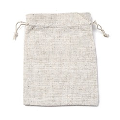 Желтая Старая Ткань  Мешочки для упаковки из хлопка, прямоугольные, старое кружево, 20.2x15x0.35 см