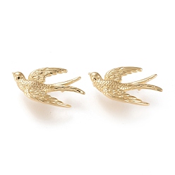 Золотой Латунные подвески звенья, долговечный, форма ласточки, золотые, 24x14x4.8 мм, отверстие : 1.2 мм