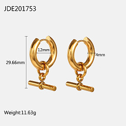 Stick Серьги из 304 нержавеющей стали, золотые, придерживаться, 29.6 мм