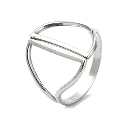 Нержавеющая Сталь Цвет 304 кольца из нержавеющей стали для женщин, цвет нержавеющей стали, 18 мм, внутренний диаметр: 18 мм