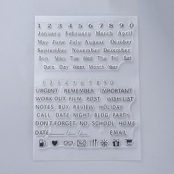 Word Silicone Stamps, for DIY Scrapbooking, Photo Album Decorative, Cards Making, Stamp Sheets, Word, 160x110x3mm