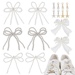 (52) Непрозрачная лаванда Чистка Подвески, украшения для обуви, Сплав с застежками когтя омара, разноцветные, 25~120 мм