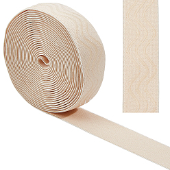 пшеница 5 ярдов полиэстеровых нескользящих эластичных лент, силиконовый эластичный широкий шнур, плоский, цвет пшеницы, 30 мм