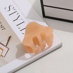 Сэнди Коричневый Заколки для волос с когтями из ацетата целлюлозы (смола), песчаный коричневый, 40~43x58~60 мм