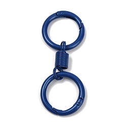 Темно-Синий Застежки из сплава с пружинным затвором, с весенними находками, темно-синий, 76.5 мм