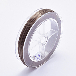 Верблюжий Японские эластичные шнуры, круглые, верблюжие, 0.6 мм, около 87.48 ярдов (80 м) / рулон