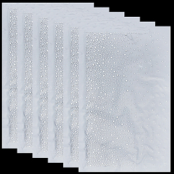 Прозрачный 6шт. страз из термоклеящейся смолы с блестками, железо на заплатах, платье обувь украшения одежды, прозрачные, 180x265x1.5 мм