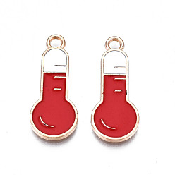 (123L) Белый крем непрозрачный блеск Стеллаж покрытие сплава эмалью подвески, без кадмия и без свинца, термометр, огнеупорный кирпич, 27x11x1.5 мм, отверстие : 2.5 мм