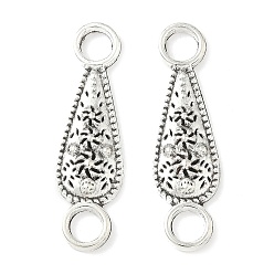 Античное Серебро Подвески из сплава в тибетском стиле, без кадмия и без свинца, слеза, античное серебро, 33x9.5x3 мм, отверстие : 4.5 мм