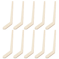 Античный Белый Необработанные деревянные листы, вырезы из хоккейной клюшки, старинный белый, 14.5x4.2x0.3 см