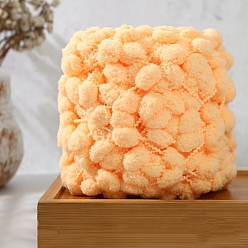 Peachpuff Grobes Polyester-Kugelgarn, für DIY-Material Decke Kissen, peachpuff, 13~29 mm, ca. 43.74 Yards (40 m)/Knüll
