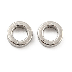 Platinum Alloy Spacer Beads, Flat Ring, Platinum, 11x3mm, Inner Diameter: 7mm