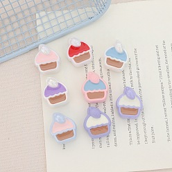 (52) Непрозрачная лаванда Непрозрачные акриловые бусины, питание, разноцветные, 25.7x22x12.6 мм, отверстие : 3.8 мм