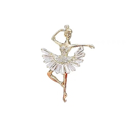 Human Human Alloy Enamel Rhinestone Brooch, Human, 30~40mm