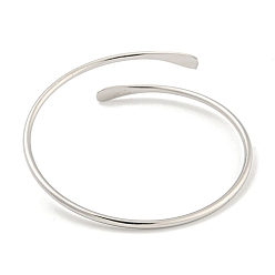 Нержавеющая Сталь Цвет Не тускнеющие 304 браслеты-манжеты из нержавеющей стали, браслеты крутящего момента, цвет нержавеющей стали, внутренний диаметр: 2-5/8 дюйм (6.8 см)