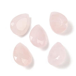 Розовый Кварц Природного розового кварца кабошонов, слеза, граненые, 20x15x8 мм