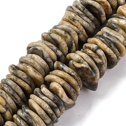 Перу Градуированные синтетические бирюзовые бусины, окрашенные, самородки, Перу, 7~20x7~15x3~5 мм, отверстие : 1.2 мм, около 118~119 шт / нитка, 15.75~15.87'' (40~40.3 см)