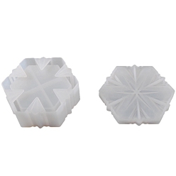 Белый Силиконовые формы для хранения пищевых продуктов своими руками, формы для литья смолы, снежинка, белые, 101x93x35 мм