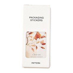 Лист Бумажные герметизирующие наклейки с покрытием, прямоугольник с рисунком слова, для подарочной упаковки уплотнительная лента, лист, 156x65x0.1 мм, наклейка: 150x60 мм, 50sheets / мешок