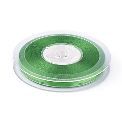 Зеленый Полиэстер Grosgrain ленты, серебристая лента, зелёные, 3/8 дюйм (9 мм), около 100 ярдов / рулон (91.44 м / рулон)