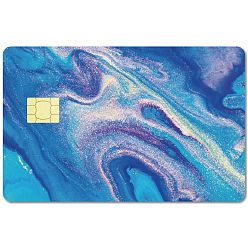 Mixed Shapes ПВХ пластиковые водонепроницаемые наклейки для карт, самоклеящаяся карта для декора банковских карт, прямоугольные, разнообразные, 186.3x137.3 мм