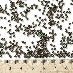 (508) High Metallic Iris Olivine TOHO Round Seed Beads, Japanese Seed Beads, (508) High Metallic Iris Olivine, 11/0, 2.2mm, Hole: 0.8mm, about 50000pcs/pound