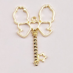 Близнецы Подвесные подвески из сплава, для diy уф смолы, эпоксидная смола, Прессованные цветочные украшения, без кадмия и без свинца, созвездие, золотые, Близнецы, 45x31x2.5 мм