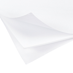 Blanc Sets de papier mousse éponge eva, avec double dos adhésif, antidérapant, rectangle, blanc, 15x10x0.2 cm