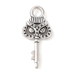 Античное Серебро Сплавочные подвески тибетского стиля, без кадмия и без свинца, ключ, античное серебро, 22x10x2.8 мм, отверстие : 2.5 мм, Около 1315 шт / 1000 г