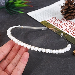 Белый Ленты для волос из гипса, аксессуары для волос для женщин и девочек, круглые, белые, 162x140 мм