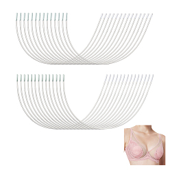 Нержавеющая Сталь Цвет 24сумки 2 стили 304 косточки бюстгальтера из нержавеющей стали, застежки для шитья нижнего белья, цвет нержавеющей стали, 147~150x100x0.8 мм, 12 сумки / стиль