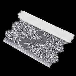 Blanco Tejido de encaje de poliamida, Ropa y Accesorios, blanco, 410x0.4 mm, 3 m / pc
