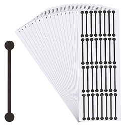 Черный Самоклеющиеся наклейки из пвх, для уплотнений косметических флаконов, чёрные, 230x80x0.1 мм, 36шт / лист, 14 листов / комплект