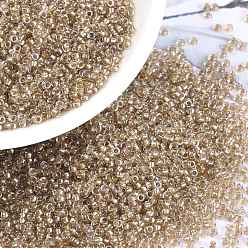 (RR3521) Fancy Lined Blush Миюки круглые бусины рокайль, японский бисер, (rr 3521) причудливые румяна на подкладке, 15/0, 1.5 мм, Отверстие : 0.7 мм , около 27777 шт / 50 г