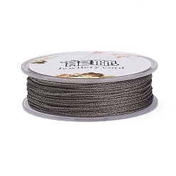 Coffee Polyester Metallic Thread, Coffee, 1mm, about 32.8 yards(30m)/roll