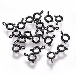 Electrophoresis Black 304 пружинные кольца из нержавеющей стали, электрофорез черный, 5x1.5 мм, отверстие : 1.5 мм