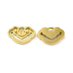 Real 14K Gold Plated Ion Plating(IP) 304 Stainless Steel Pendant Rhinestone Settings, Longevity Lock, Real 14K Gold Plated, Fit For 1.4mm Rhinestone, 9.5x14x2.3mm, Hole: 1x2mm
