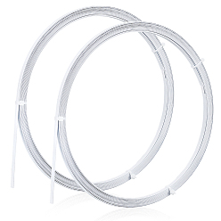 Белый 2 связки стальных костей, аксессуары для одежды своими руками, белые, 6x1 мм, 8 м / пачка