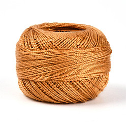 Сэнди Коричневый Плетеный полиэфирный корд, для изготовления ювелирных изделий, круглые, песчаный коричневый, 0.5~1 мм, около 63~64 м / рулон, 10 рулонов / набор