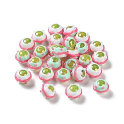 Аквамарин Непрозрачные акриловые бусины, бусины ручной работы, с эмалью, аквамарин, 14~15x18~20x18~20 мм, отверстие : 2~3 мм