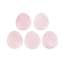 Розовый Кварц Природного розового кварца подвески, слезинки, 39~41x31~33x5~7 мм, отверстие : 2~3 мм