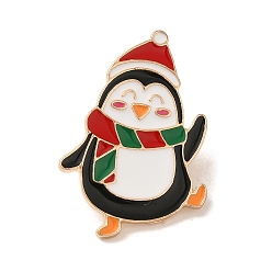Пингвин Рождественская серия золотые броши aolly, эмалевые булавки, пингвин, 29x21x2 мм