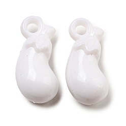 Vegetables Opaque Acrylic Pendants, Vegetables, 23x11x9mm, Hole: 3mm, about 450pcs/500g